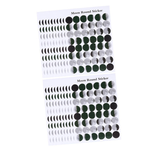 ARTIBETTER Moon Seal Stickers 20 Sheets Self-Adhesive Embossed Decorative Labels for Scrapbooking Diary Photo Card Sealing Moon Theme DIY Craft Stickers