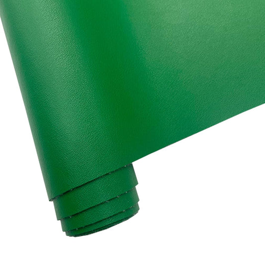 Soft Smooth Faux Leather Fabric Solid Color Vegan Synthetic Imitation Leather Fabric 16" x 54” Large Size for Upholstery Crafts, DIY Sewings, Earrings Bows Wallets Making (Green)