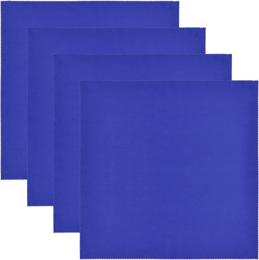 Wisdompro 4-Pack (16x16 Inch) Extra Large Microfiber Cleaning Cloth For Laptop, LCD TV, Computer Screen, Monitor