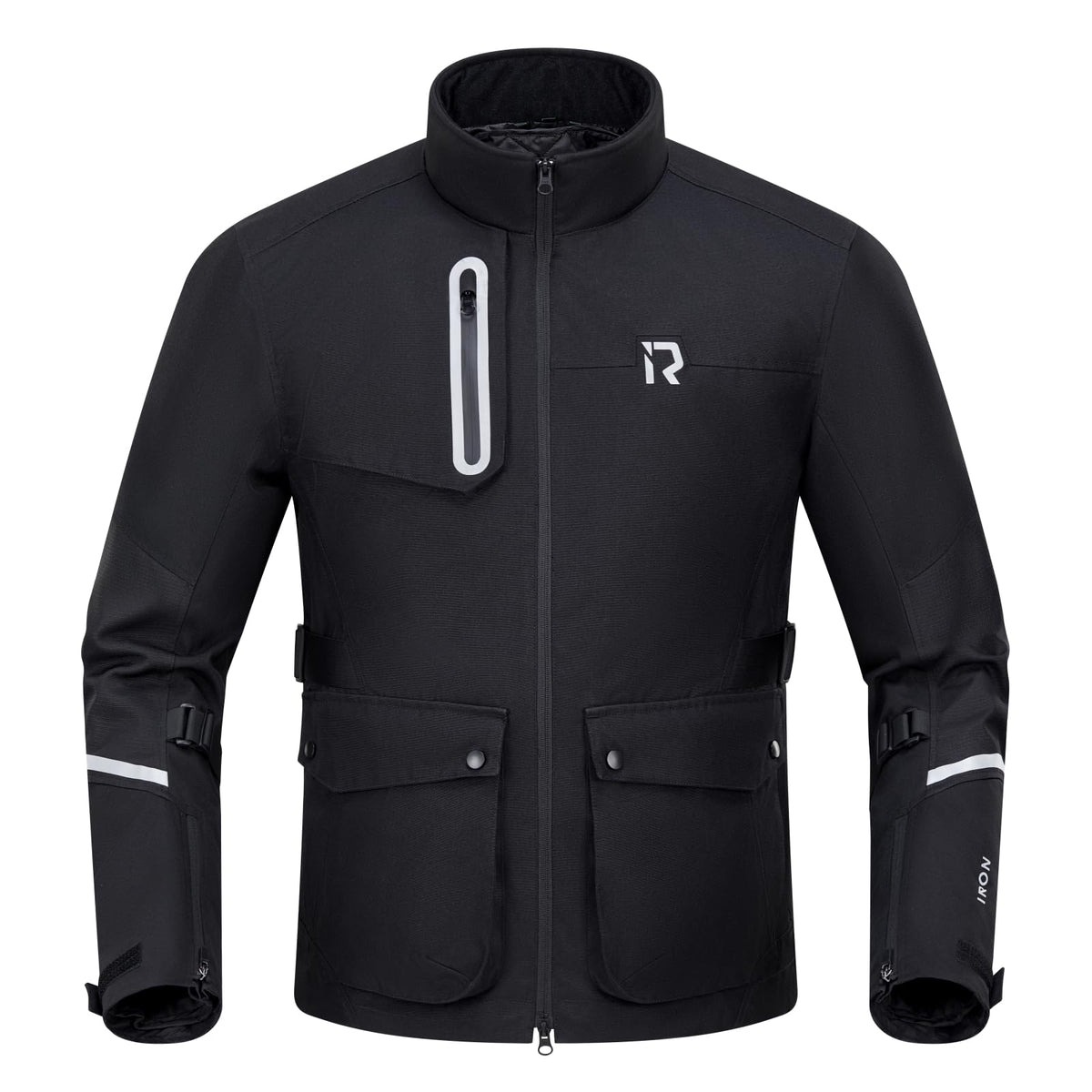 RIDEIRON Motorcycle Riding Jacket with CE Armor
