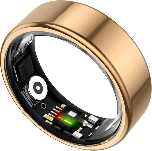 TIAZUUX Tracker-IP68 Smart Ring for Women&Men-Activity/Sleep/Heart Rate/HRV/Stress/Women's Health