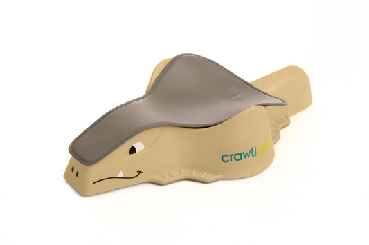 Crawligator Tummy Time Mobility Toy for Infants 4-12 Months (Sand)