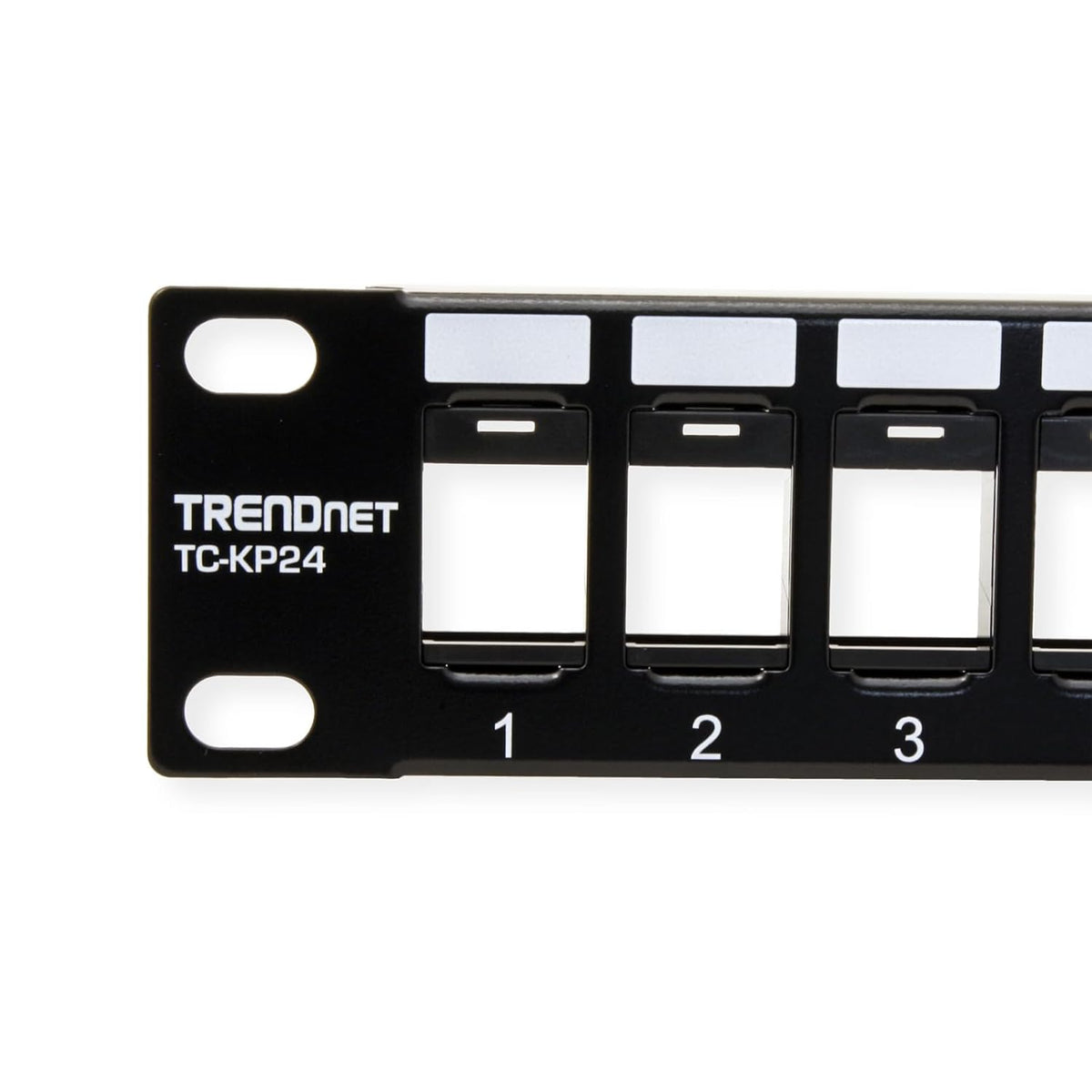 24-Port 1U 1U 19" Recommended TC-K25C6 TC-K50C6 Cat6 TC-KP24 TRENDnet Blank Keystone Patch Panel, Metal Rackmount