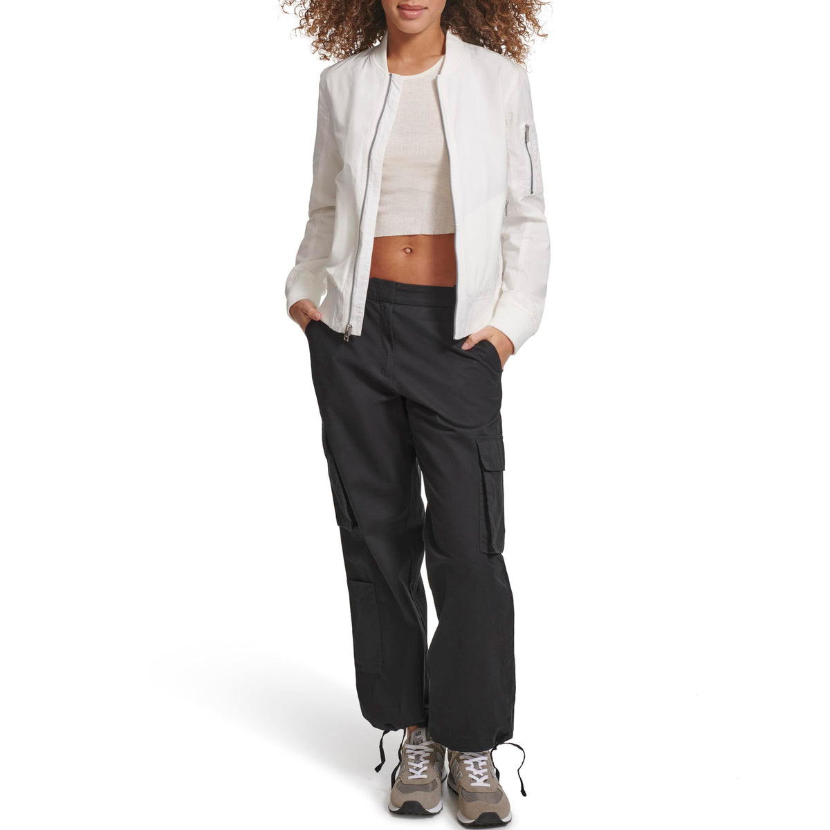 Levi's® Flight Bomber Jacket White Solid SM