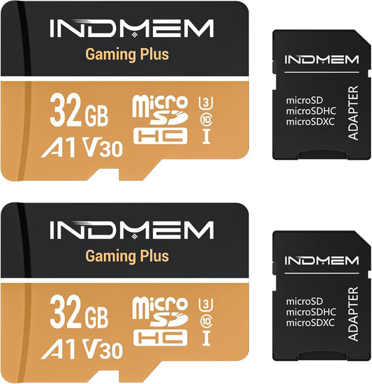 Cloudeck 2 Pack 32GB (90MB/s 25MB/s Devices2 +2 Micro SD Card High-Speed Performance Read, Write), Compatible