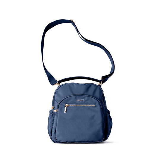 KEDZIE Aire Convertible Backpack Purse Fashion Crossbody Carry On Bag for Women - Navy