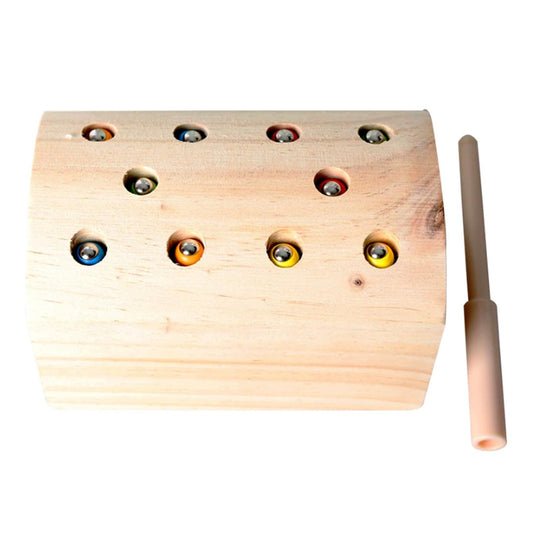 lstyty Montessori Children's Multi-Functional Toys Fishing Magnetic Bug-Catching Game Early Education Smart Baby Toys