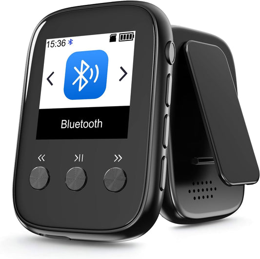 tokemisc 32GB Mp3 5.3,Portable Mp3 Clip Player with Bluetooth Player Good for Sports Support FM Radio Voice Record