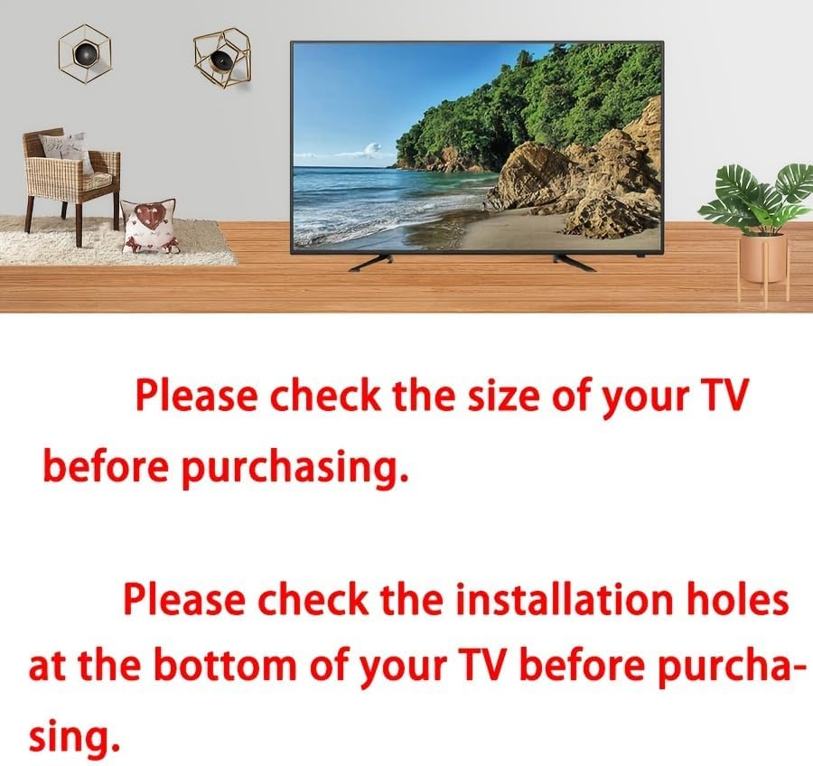 Dranvosk 43-50Inch 2 Pack Universal TV Stand Legs for TVs | Replacement TV Feet with Screws | Easy Install Plastic