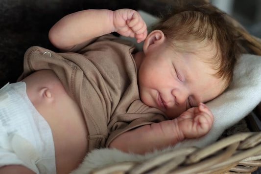 Angelbaby Reborn Baby Boy Dolls 19 Inch Realistic Sleeping Newborn Baby Silicone Full Body Look Real Weighted Bebe Doll Anatomically Correct Real Feel Babies Doll Toys