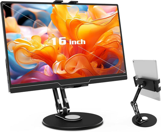 Bimo 15.6'',16'',360Rotate 4.7''-16'' Tablet Stand Holder for ipad,Portable Monitor Stand Holder for Base