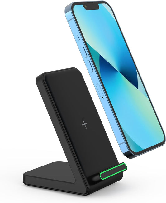 Cesbiomo 15W S24/S23/S22/S21/S20, 17/16/15/14/13/12/11/XR/8, 9 8 7,and Fast Wireless Charger, Wireless Charging Stand