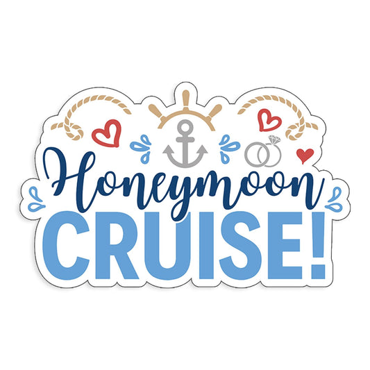 Honeymoon Trip Cruise Colorful Cruise Magnet for Magnetic Cruise Doors 8" x 5"