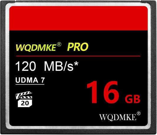 WQDMKE 16GB 120MB/s Camera CF Memory Card UDMA Speed Up
