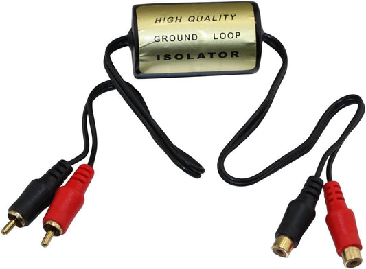 20A Ground Loop Noise Isolator, Amplifier Noise Filter for Car Audio Home Stereo, Feedback Loop Isolator, Car Stereo