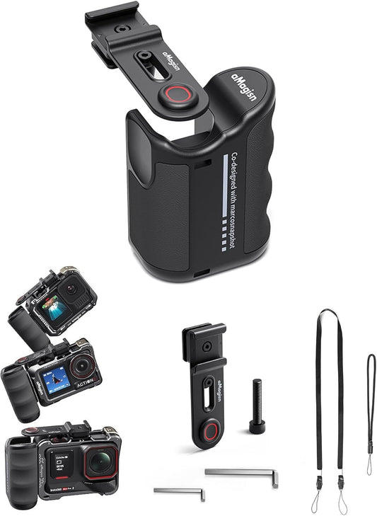 CHADWICK Insta360 2, Street Photography Handle for Ace Pro DJI Action Cameras & GoPro Hero Series Includes Adjustable
