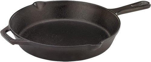 Mercer Culinary Pre-Seasoned Cast Iron Skillet - 10.25-Inch Durable Cookware for Perfect Meals