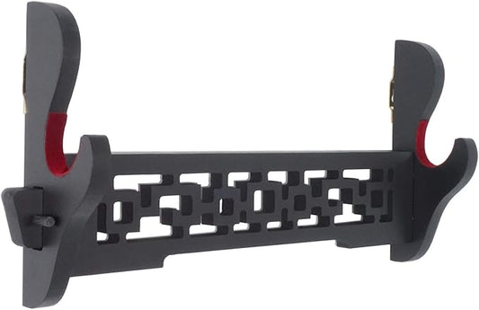 Eforlife Sword Holder Wall Mount Samurai Sword Katana Wakizashi Display Holder Stand Bracket Hanger 1-Tier