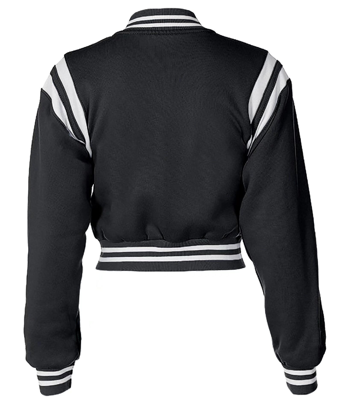 babyhealthy Women Cropped Varsity Jacket Retro Baseball Jacket Bomber Coat Streetwear