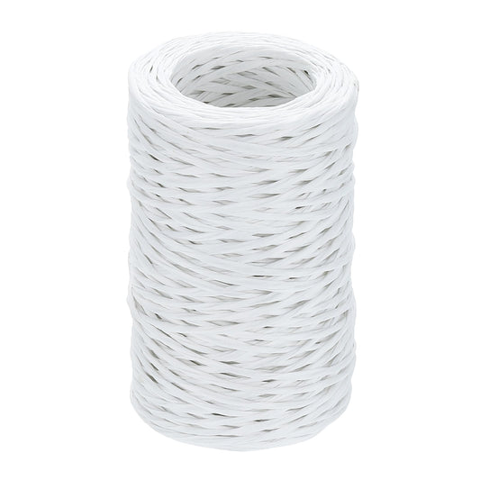 uxcell 164 Feet Floral Bind Wire Wrap Twine, 2mm Floral Wire Vine Bind Wire Rustic Craft Wire for DIY Projects Flower Bouquet Wreath Gift Wrapping Wedding Decoration White