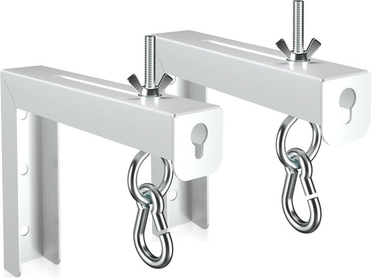 XINLEI 6 inch 66 lbs, PRL003W Universal Projector Screen Wall Mount L-Brackets Hanging Ceiling Mount, Adjustable