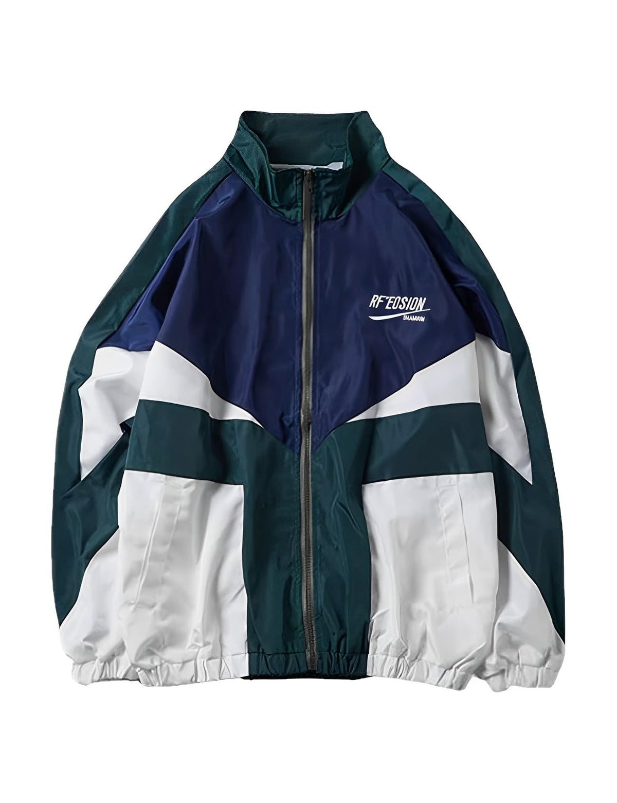Wyeysyt Women Windbreaker Jacket Y2k Varsity Oversized Jacket(Green-L)