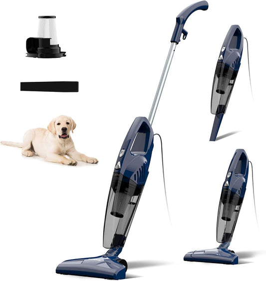 Skiennix Corded Vacuum Cleaner - 14KPa Powerful Suction, Lightweight Stick & Handheld, Washable Filter | Ideal for Pet Hair, Carpets & Hard Floors