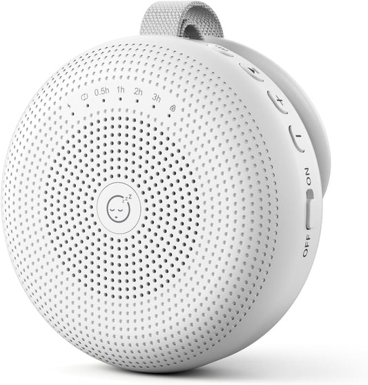 White Noise Machine - Portable Sound Device with 33 Soothing Sounds & Timer for Sleep | Travel & Home Use