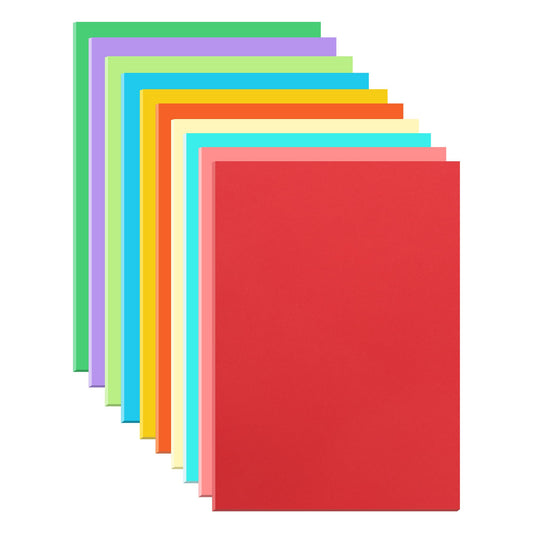 Lichamp Construction Paper, 10 Assorted Colors, 8.5"x11", 300 Sheets, Arts & Crafts Supplies for Kits, Art Paper for School Projects, Classroom & Home Use