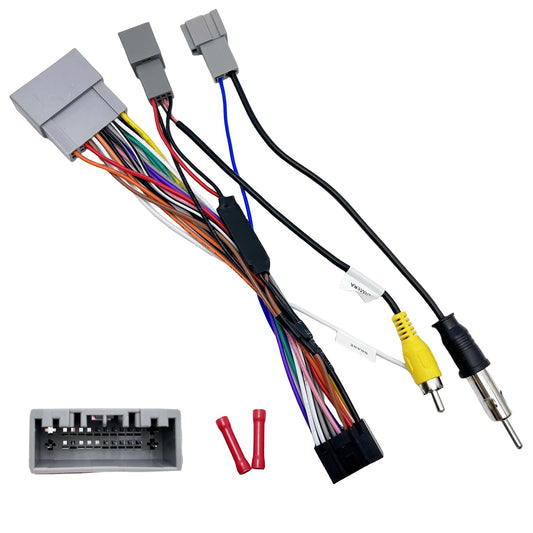 16-Pin 2013-2020 Android Aftermarket Radio Wiring Harness Adapter for Honda Odyssey (Except EX-L Trim), with Antenna