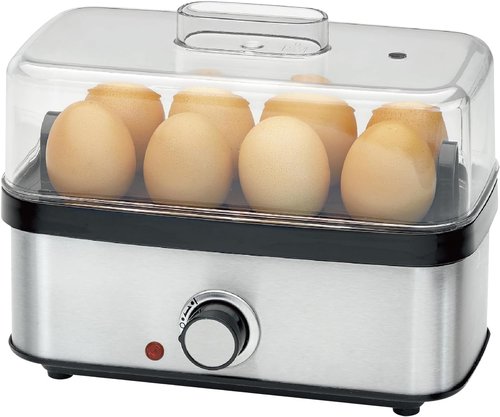 Electric Egg Cooker Rapid - 8 Egg Capacity for Perfect Hard Boiled, Soft Boiled, Poached & Scrambled Eggs