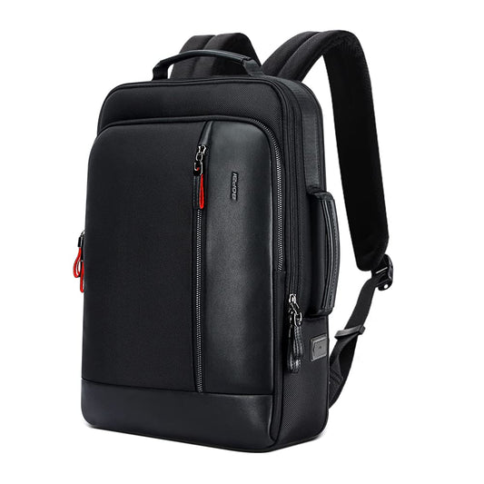 BOPai Intelligent expandable large Smart 15.6 inch Backpack Travel Friendly Water Resistant Anti-Theft Laptop Rucksack with USB Charging Business Laptop Backpack Men Black Multi-Functional
