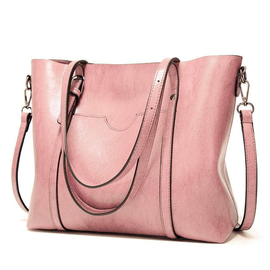 Pahajim Womens Leather Purses and Handbags Top Handle Satchel Bags Tote Bags Tote Purses for Women (pink)