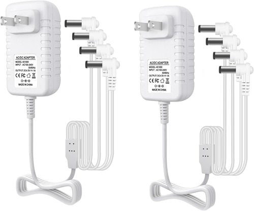 Lemax 4.5V Adaptor Set - 2-Piece Lighted Accessory for Christmas Micro Lighting Decor