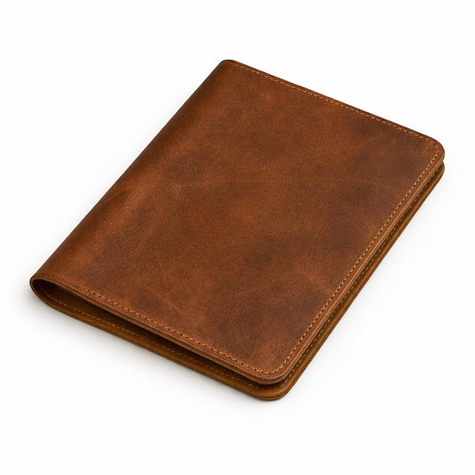 TheAntiq A5 Leather Journal 5.75x8.25 inches Refillable Journal Cover for Large Moleskine, Leather Handmade Notebook A5 Cover Large Leather Journal for Professionals