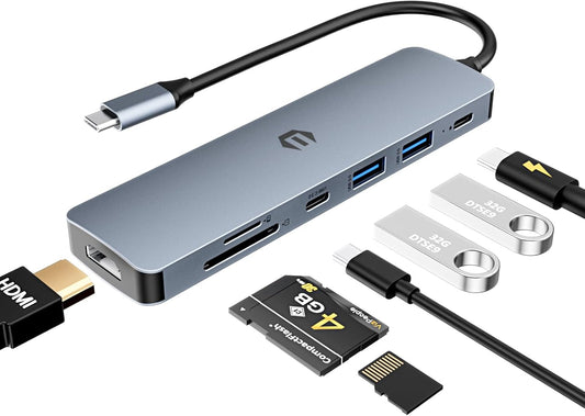 TOTU 100W 2 3.0, 3.0, USB C Hub, USB C Docking Station, Docking Station with Multiport Adapter HDMI, USB C Hub, PD, USB