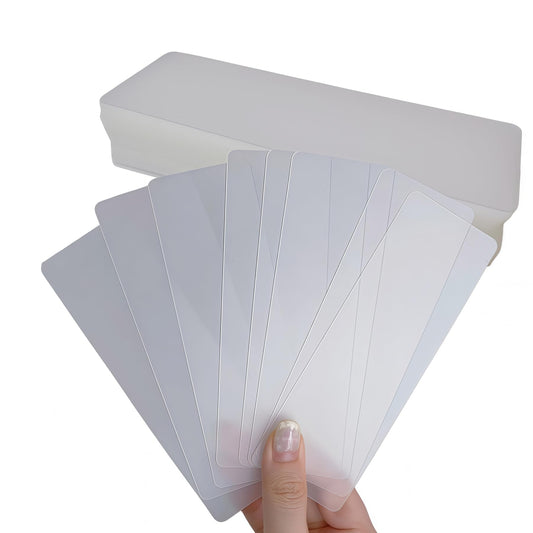 APZDFGIFCD 50Pcs Washi Cards, Storage Bookmark Washi Tape Plastic Blank Board Separate for Scrapbooking, Art Crafts, Display, Travel Journal,Office School Supplies,15cm x 5cm