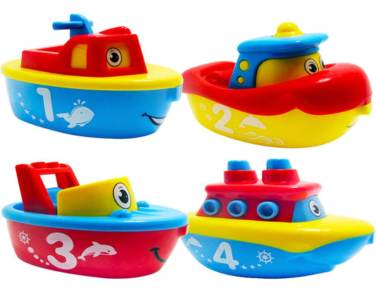 3 Bees & Me Bath Toys for Boys & Girls - Magnetic Boat Set for Toddlers & Kids - Fun Educational Bath Toy