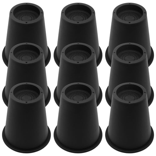 HANIHUA 9 Pack Bed Risers Furniture Risers 6 inch Heavy Duty, Bed Lifts Risers for Table, Couch, Desk, Chair Legs, Refrigerator, Bed Frame Risers Supports Up to 3,300 Lbs