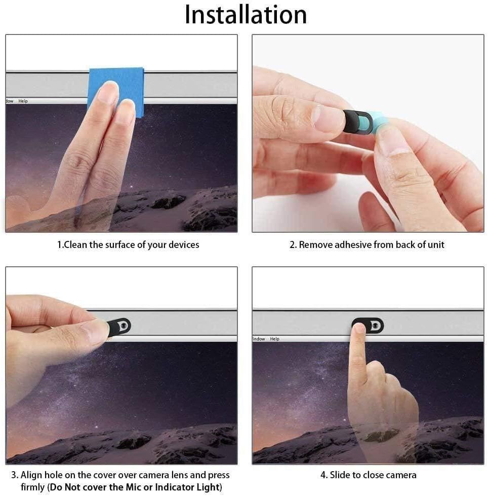 Fonus 8.3" (2021,2024), Privacy Camera Cover Security Blocker Compatible with iPad mini Webcam Closure Black