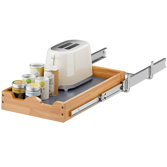OCG Pull Out Drawers For Kitchen Cabinets 14"W x 21"D, Slide out Wood Drawer Shelf, Pull Out Shelves for Base Cabinet Organization in Kitchen, Pantry, Bathroom
