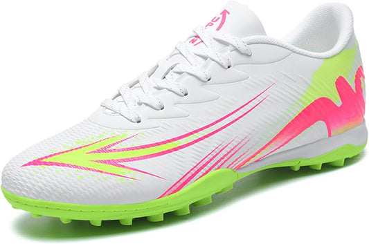 Men's High Top Soccer Shoes FG Long Spikes Adult Football Shoes Lightweight Professional Athletic Training