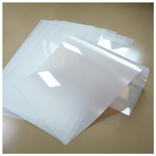 ZHluja Mylar Blank Stencil Sheet for Stencil Cutting,Craft Translucent 12 x 24 inch 10 Sheets 7.5 mil Acetate Template Material (10 Sheets, 7.5mil)