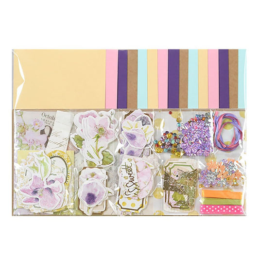 Huralona Handmade DIY Greeting Card Kits Includes 15 Blank Cards 15 Colorful Envelopes with Decoration Accessories for Craft Birthday Thanksgiving Christmas Wedding Invitation Card (Beige)