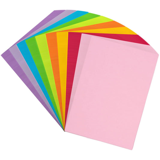 Colored Copy&Print Paper 8.5X11 Inches,180 Sheets 9 Colors Rainbow A4 Printer Paper 20 lb/90GSM Colored Origami Paper for Cutting DIY Kids Art Craft