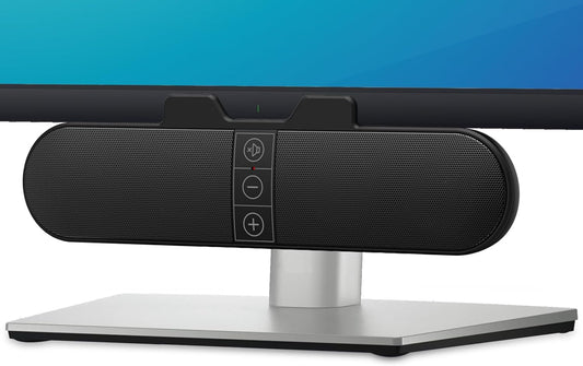 XKX Computer Speakers for Desktop PC Monitor, USB Plug-in, Wired, Computer Soundbar for PC, Laptop Speakers