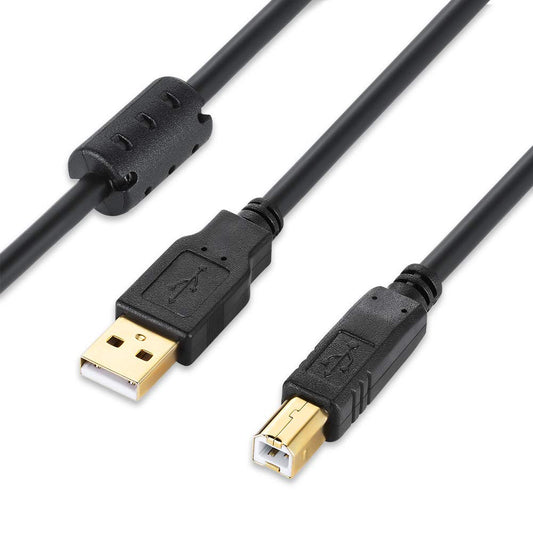 XBOHJOE 2.0 10 USB2.0 (10ft, USB Printer Cable FT Type A Male to B Male Scanner USB a b for HP, Canon, Lexmark, Epson