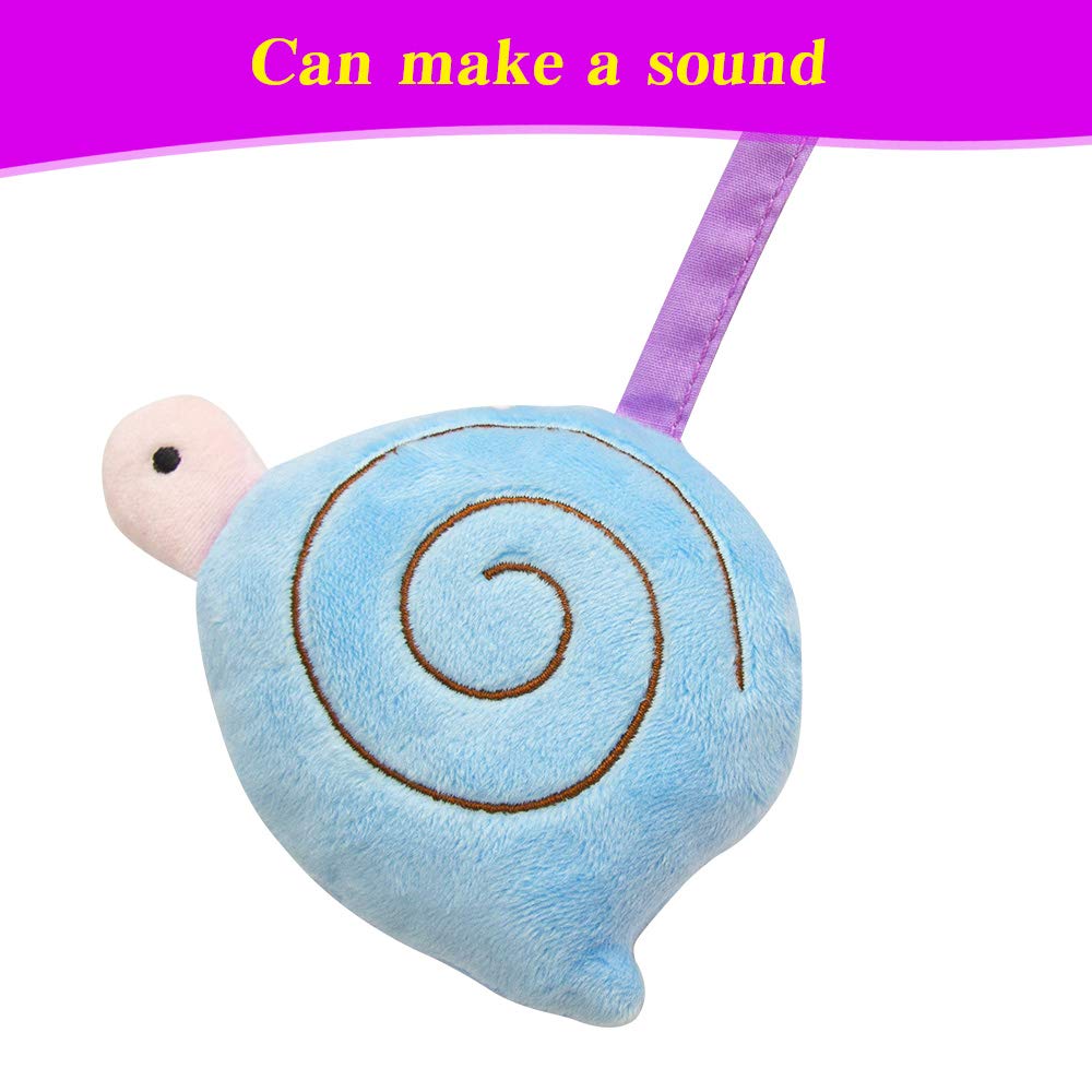 Caterbee Travel Arch Bassinet Toys for Baby Hanging on Stroller, Crib & Pram. Activity Toy bar for Baby Bouncer(Purle)