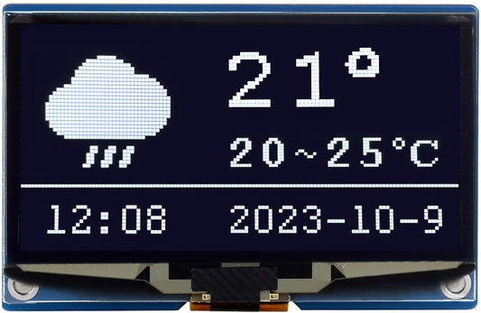 waveshare 2.42inch 12864 I2C Communication, OLED Display Module, Resolution, SPI / White Version