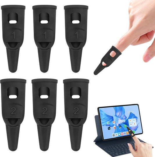 CYUXING 6Pcs Finger Stylus Pen for Touchscreen High Precision Sensitivity Silicone, Capacitive Stylus Suitable